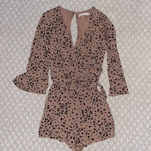 leopard print romper from abercrombie & fitch